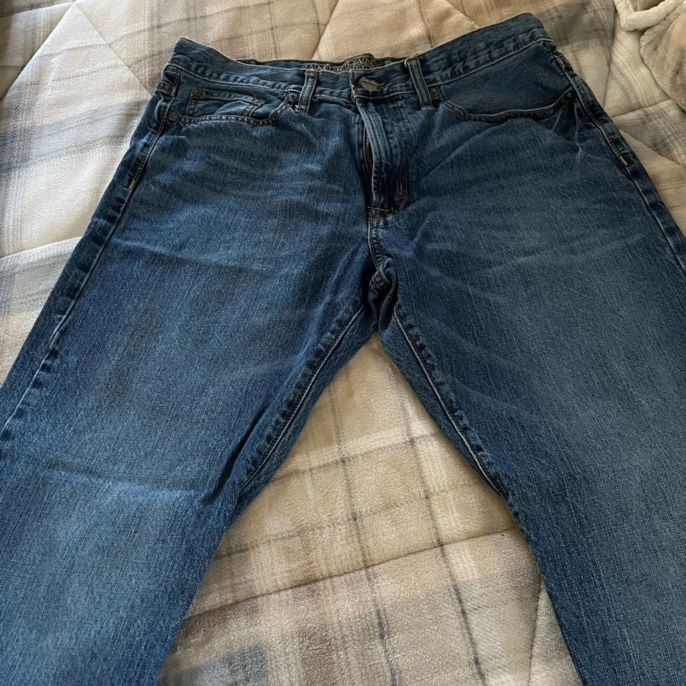 Men's Dark Blue Denim Jeans- American Eagle